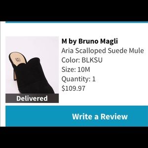 Brunomagli Aria Scalloped Suede Mule Heels